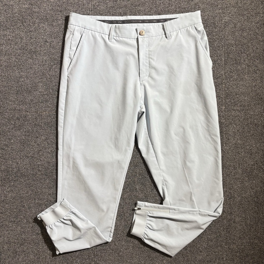 Primo Golf Jogger Pants Performance Mens Size 36 Regular Blue Tapered Zip Ankle